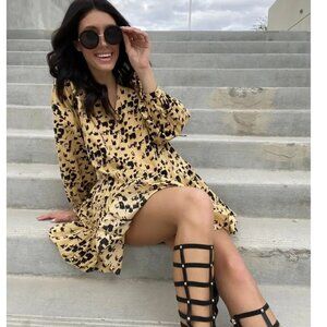 NWT ANINE BING Peyton Print Minidress Size XXS